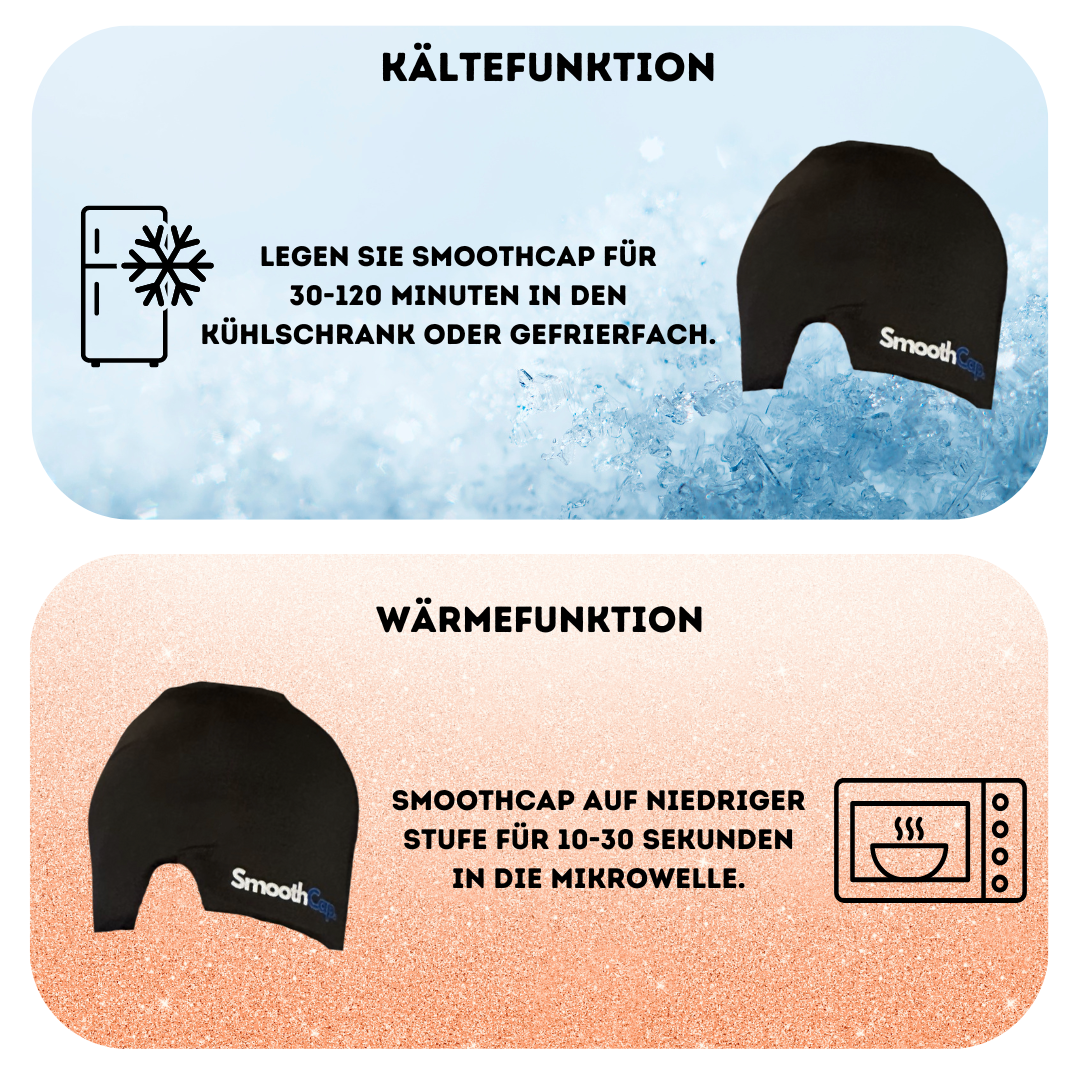 SmoothCap™ Kopfschmerz- und Migränenmaske (schwarz)